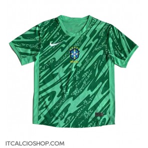 Brasile Portiere Prima Maglia Copa America 2024 Manica Corta